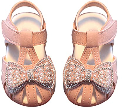 Sandales pour fille - Sandales pour fille - Sandales respirantes - Chaussures d'été pour bébé - Semelles souples - Chaussures d'apprentissage de la marche