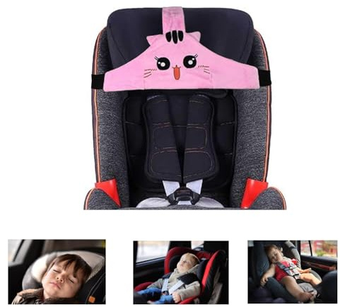 Dakexiong Soporte para la Cabeza del Asiento de Coche para bebé, Banda Segura para reposacabezas de Asiento de Coche, Correa para la Cabeza para Asiento de Coche, posicionador de sueño