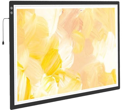 Uppladdningsbart A2/A3/A4/A5 Ljusplatta, Led Ljusdyna 6 Nivåer 3 Färger Dimbar, Led Ljuslådor Med Usb-kabel För Xray Artcraft Tatuering Akvarell Kopia Quiltning Diamantmålning