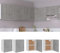 KLYEON Hängeschränke 2 STK. Betongrau 50x31x60 cm Holzwerkstoff,Küchenhängeschrank Betonoptik mit großem Stauraum für Deine Küche Küchenschränke, Küche Möbel