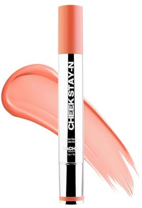 Sacheu Cheek STAY-N Liquid Blush for Cheeks — High Pigment, Buildable, Lightweight Cream Blush Infused With Squalane, for Dewy & Radiant Flushed Cheeks — Long-lasting & Cruelty Free, I'm Playful