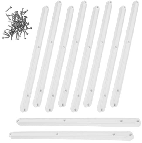 Plastic Drawer Runners 300mm 5 Pairs, Heavy Duty Drawer Slides with Screws for Kitchen Cabinets, Wardrobe, Closet, Desk & Shoe Cabinet