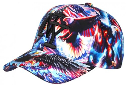 Hip Hop Honour Barnkeps USA blå och röd NY Baseball Wild 7 till 12 år - storlek: En storlek - färg: Blå - Pojke, Färg: blå, One Size