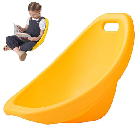 Sedia a dondolo per bambini, design ergonomico, impilabile, con supporto per la schiena, per interni ed esterni, leggera e comoda