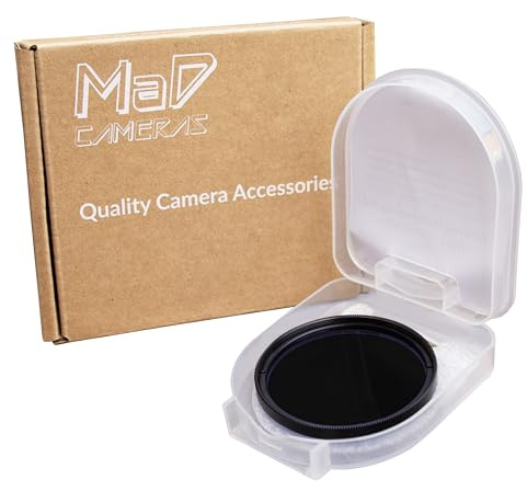 Cámara MaD - Filtro infrarrojo IR R85 de 55 mm - Filtro de lente DSLR premium de 850 nm para fotografía en blanco y negro de alto contraste - Ideal para paisajes y naturaleza muerta
