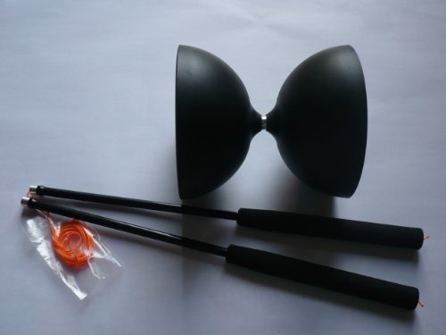 Henrys Circus Diabolo SCHWARZ mit ULK2 schwarz + Henrys Carbon schwarz