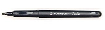 Callicreative Manuscript Italic Calligraphy Black Medium Pen 2.5 mm