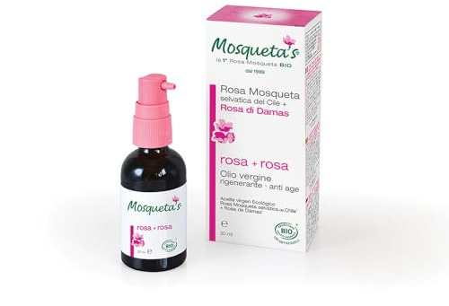 Mosqueta's Huile de Rose Musquée Sauvage du Chili + Rose de Damas