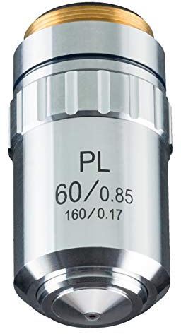 Bresser Optik DIN-PL 60x, planachromatisch 5941560 Mikroskop-Objektiv Passend für Marke (Mikroskope