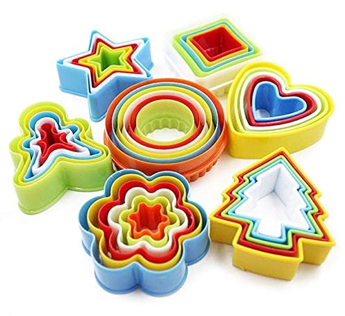 Cookie Cutter Shapes Set, Biscuit Cake Vegetable Cutting Mold, Food Cutter for Kids & Adults (35 PCS/7 Shapes)