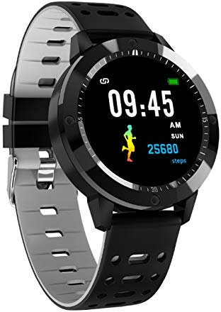 HPYHPY Smart Watch Waterproof Tempered Glass Activity Fitness Tracker Heart Rate Monitor Sport Smart Bracelet