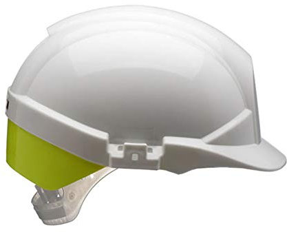Centurion - REFLEX SAFETY HELMET WHITE C/W YELLOW REAR FLASH - White