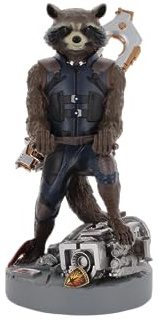 Cable Guys - Guardians of the Galaxy Rocket Gaming Accessories Holder & Phone Holder for Most Controller (Xbox, Play Station, Nintendo Switch) & Phone