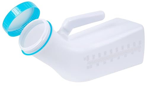 testyu 1000 ML Urinoir Portable, Réutilisable Urinoir Bouteille D'urine Etanche pour Voiture Embouteillage Camping Randonnée Outdoor