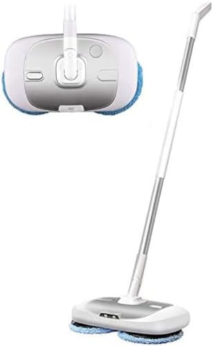 Cordless Mop Spinner For Hardwood Floors, Electric Floor Mop Spray Scrubber, 2 In 1 Floor Buffer Cleaner Polisher For Home, With Led Lighting 400ml Water Tank,Pleasant63