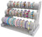 powerking Velvet Jewelry Organizer Stand, 3 Tiers Grey Detachable Bracelet Display Stand and Holder, Jewelry Display Organizer for Bracelet Watch
