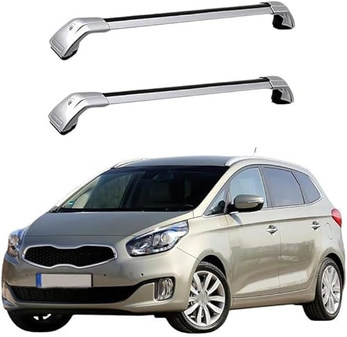 JUNYEW (1 par) Baca de Coche Coche Barras de Techo para Kia Carens Rondo 2013 2014 2015 2016 2017 2018 2019 2020 Aluminio,O