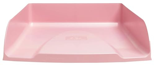 Exacompta - Art.-Nr. 11171D - 1 Briefablage Combo Styli Autentik - für Dokumente im A4+ Format - Maße: 34 x 25 x 6,5 cm - Etikettenhalter - für 500 Blatt - Candy pink