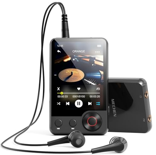 MECHEN 128 GB Lettore MP3 con Bluetooth 5.3, 2,4 pollici Touchscreen