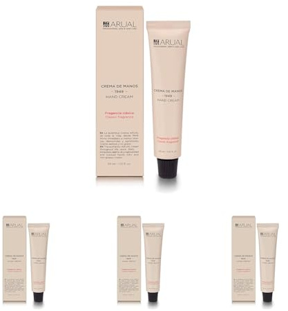 Arual Crema de Manos Fragancia Clásica -nuevo diseño-30ml (Paquete de 4)