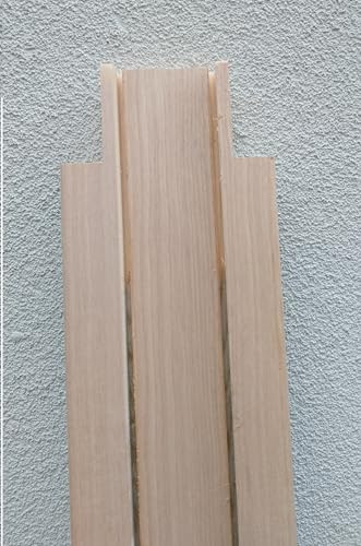 Kit Telaio | Porta Scorrevole | 1 o 2 Ante | Finiture Grezze | Legno Pregiato (Porta scorrevole ad 1 anta tanganica)