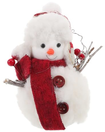 Mobestech Plush Snöman Dekoration Mysig Julfigur För Festlig Heminredning För Bord Och Hyllor Julpynt För Hemmet Styck