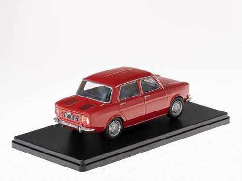 Revista Models Simca 1000 de 1974 Rojo Coches de Colección 1/24 (Bocina dañada)