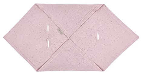 KraftKids Decke für Babyschale in Musselin blau, 75 x 75 cm große Baby-Decke, luftige und praktische Musselin Decke für heiße Tage im Sommer