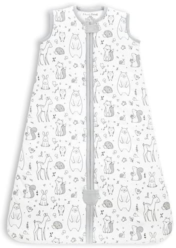 Organic Cotton Baby Sleeping Bag 2.5 TOG Wearable Blanket Sleep Sack 1-Pack