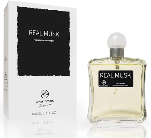 Real Musk Acqua di Colonia Intense 100 ml. Compatibile e Ispirato a Narciso For Her Pure Musc, Profumo ai Feromoni per Donna, Profumi Equivalenti Donna