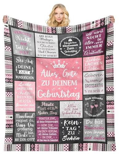 MeYuxg Geburtstagsgeschenk für Frauen, Geschenk Geburtstag für Mama, Freundin, Mädchen, Schwester, Kollegin, Lustige Geschenke, Deko Decke 150x130CM