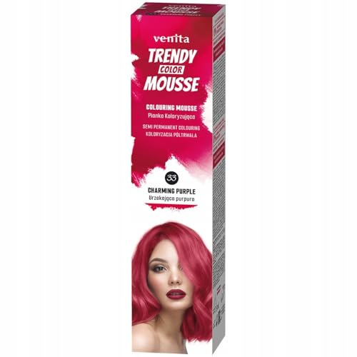 VENITA Trendy Color Mousse Farbschaum 33 Faszinierende Purpur, 75ml