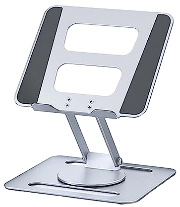 Supporto per laptop Nuovo rack pieghevole da tavolo in lega di alluminio Rotante a 360 gradi Notebook Schede da disegno Staffa di raffreddamento Supporto per notebook Regolabile in altezza Rotazione