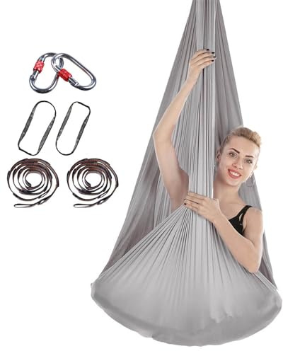 Aerial Yoga-duk för hängande akrobatik och trapeze-gunga användning – tyg med låg stretch för styrka och flexibilitet