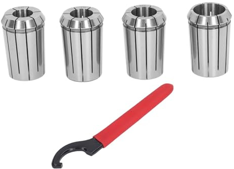 OZ25 CNC Spännhylsa Set |4st fjäderstålhylsor med skiftnyckel |Höghållfasta spännhylsor för fräsning/borrning/gravering |Diameter 16 18 20 25