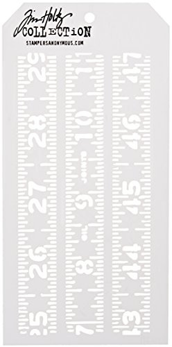 Stampers Anonymous Tim Holtz Layered Stencil, 4.125-Inch by 8.5-Inch, Measured