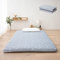 EMOOR Faltbare Hybrid-Futon-Matratze, Hoch-Resilien-Urethan 150 N (Mittelfest), Mit Waschbarem, Gepolstertem Bezug, 97 x 195 cm, Tatami-Boden-Isomatte, Grau