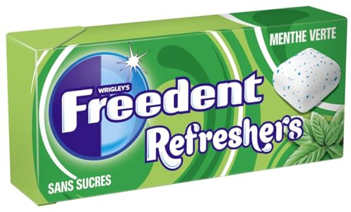 FREEDENT REFRESHERS - Gomma da masticare menta verde - 1 confezione da 8 cubi - 17,9 g