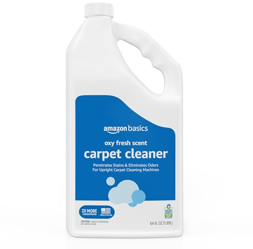 Amazon Basics Deep Cleaning Carpet Cleaner, Stain and Odor Remover, Fresh Scent, 64 fl oz
