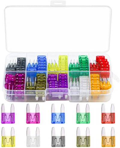 120 Stück Kfz Sicherung Set,Standard Auto Sicherungen KFZ Flachsicherung Stecksicherungen Sicherung für Auto Wohnmobil PKW LKW Motorrad 2A 3A 5A 7.5A 10A 15A 20A 25A 30A 35A
