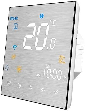 Smart termostat, smart termostat, temperaturregulator for vatten/elektrisk golvvärme vatten/gaspanna hem, för hemmet(Wifi Boiler Heating)