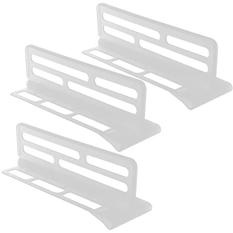 ROMISBABA 3 piezas Divisores Ajustables para Frigorífico Organizador de Telescópico para Puerta Lateral Separadores Plásticos para Compartimentos y Bandejas de Nevera