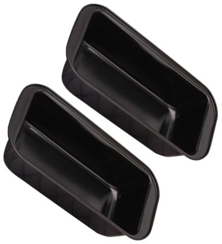 Zerodeko Acciaio al Carbonio Nero Teglie Rettangolari Set 2 Pezzi Antiaderente Resistenti e Facili da Pulire per Forno per Uso Domestico in Cucina