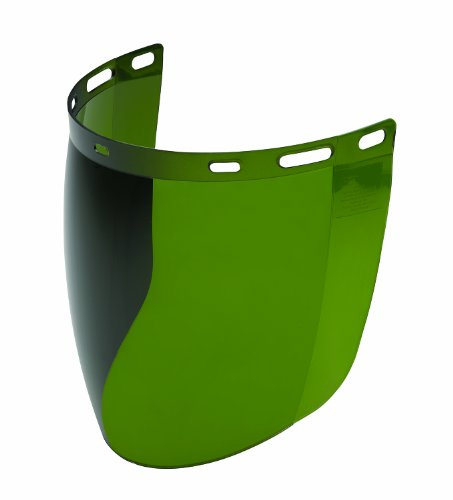Gateway Safety 685 Venom Cylindrical Molded Contemporary Replacement Headgear Visor, IR Filter Shade 5.0 Lens, 9 x 15.5 x .06