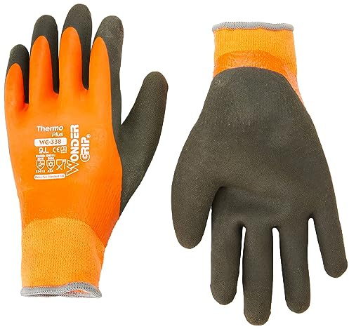 Wonder Grip Handschuhe WG-338, Thermo, Latex, wasserdicht & warm, 9/Gr. L