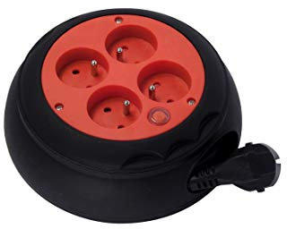 Enrouleur de câble 4 Prises HO5VV-F 3G1,5 mm² 4m - Chacon