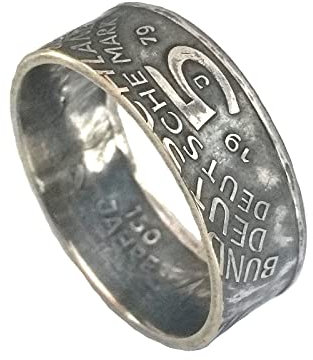 Münzring 5 Mark 1979 Archäologisches Institut Silber 625er Größe 54 bis 72