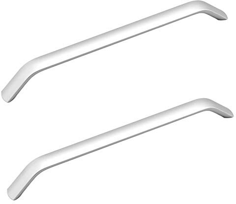 BOZONLI Silber Schubladegriff Möbelgriffe Relinggriffe Bogengriffe Küchengriff Schrankgriffe Stangengriffe aus Aluminiumlegierung (192 mm, 2 Stück)