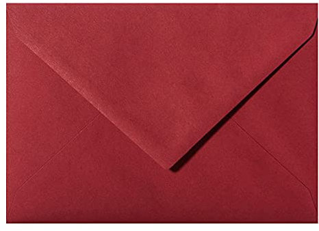 Paper24 Farbige Mini Briefumschläge 52x71 mm für Geldgeschenke, in Bordeaux 25 Stück