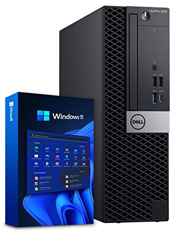 Dell Windows 11 Desktop Computer OptiPlex 5060 | Intel Core i5-8500 Six Core (4.3GHz Turbo) | 16GB DDR4 RAM | 500GB SSD Solid State + 1TB HDD | WiFi + Bluetooth | Home or Office PC (Renewed)